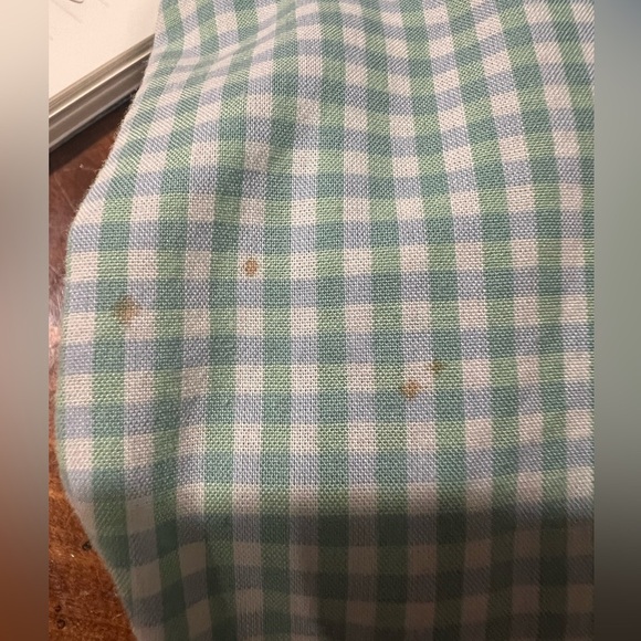 Lacoste Men’s Green & Blue Gingham Checked Button Down Dress Shirt Size 44 - Picture 13 of 13